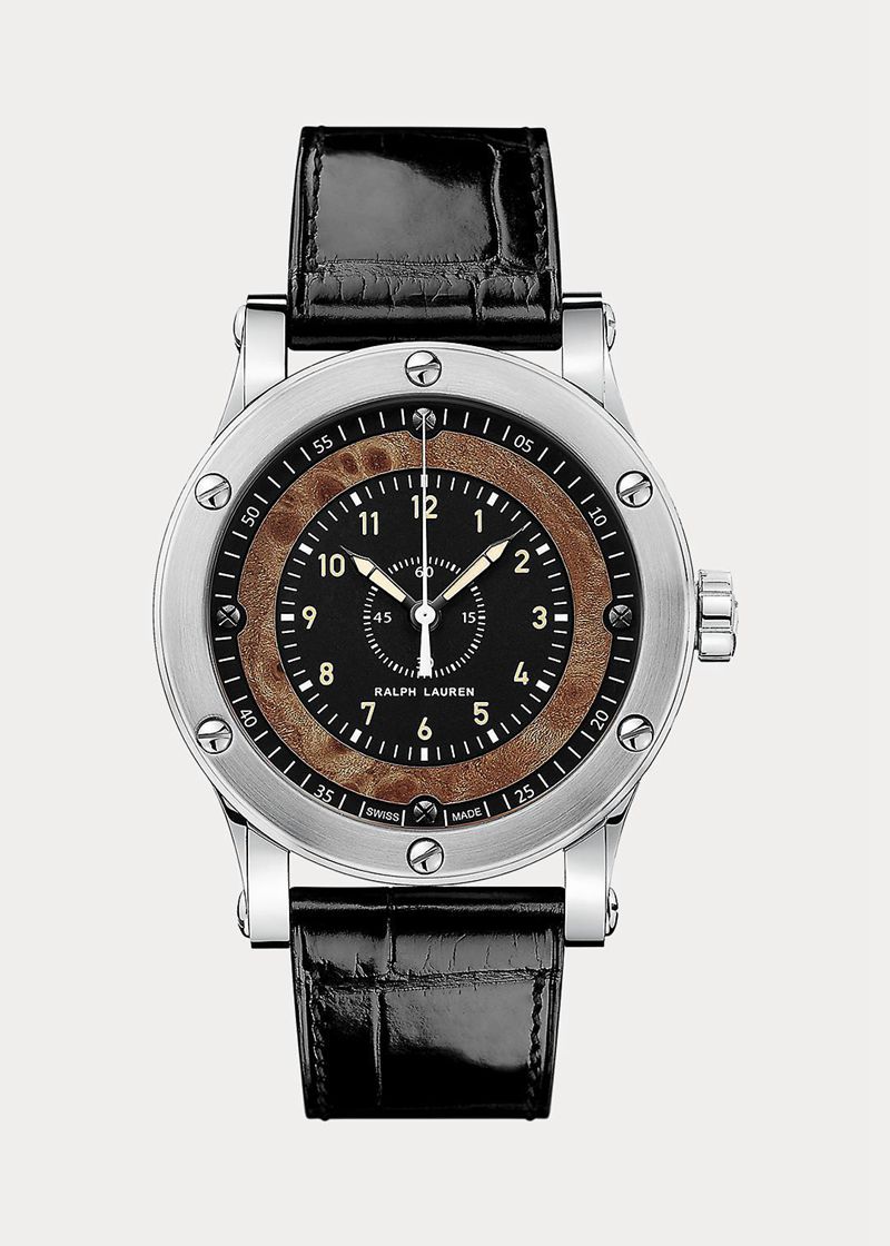 ラルフ ローレン 時計 メンズ 黒 39 Mm Chronometer Steel YVAUX3682